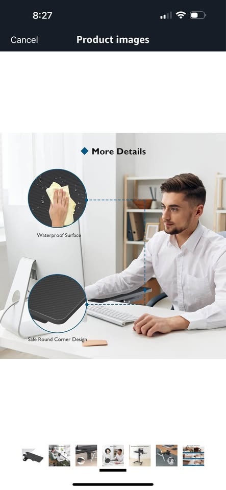BONTEC Ergonomics Desk Extender Tray 300x150mm - photo 4