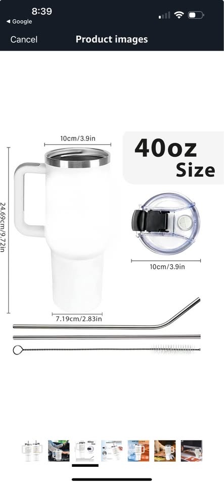 40oz Tumbler with Handle - photo 3
