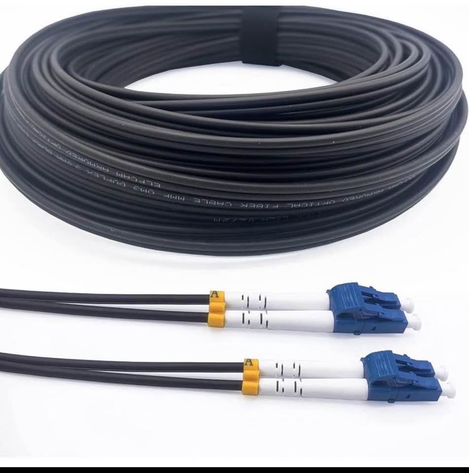 Brand new shielded fiber optic cable LC/UPC to LC/UPC OS2 (15m) - photo 2