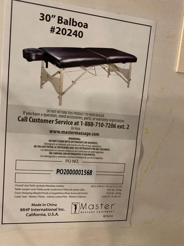 Medical Master Massage Table 30 Inch Balboa
