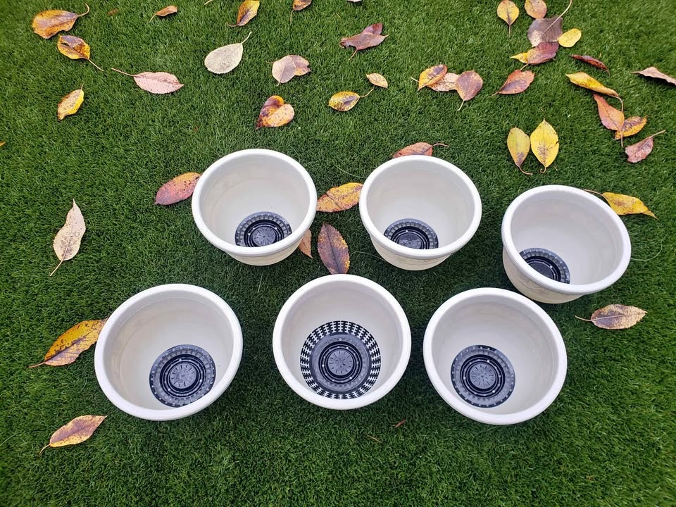 Plastic pots 6 for $15