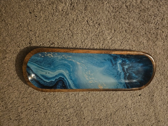 NEW Folkulture 12" Mango Wood Incense Tray, Boho Decor ($30 New)