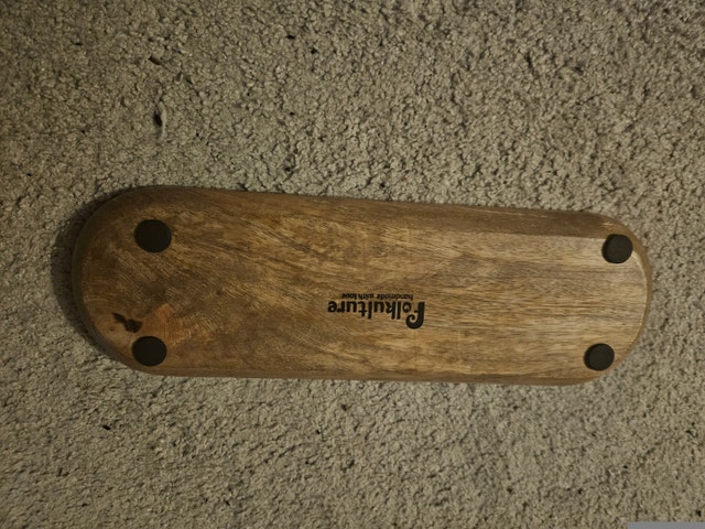 NEW Folkulture 12" Mango Wood Incense Tray, Boho Decor ($30 New) - photo 2
