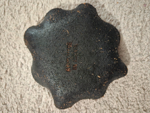 Beautiful Vintage Leather Ashtray / Candy Dish, Handmade Israel - photo 2