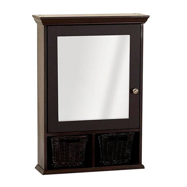 NEW BOX Zenith Wood Medicine Cabinet 21x29", Adjustable Shelves - photo 2