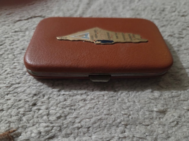 Vintage 1961 Israel Leather Key Holder, Handcrafted MCM Folk Art - photo 2