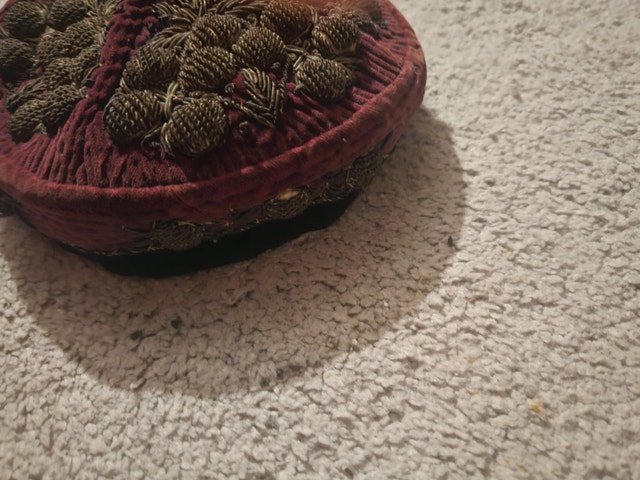 Vintage 1940 Uzbek Embroidered Doppi Prayer Cap - photo 2