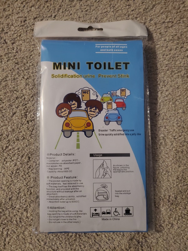 12 NEW Disposable Vomit / Urine Bags, Car & Travel Essential