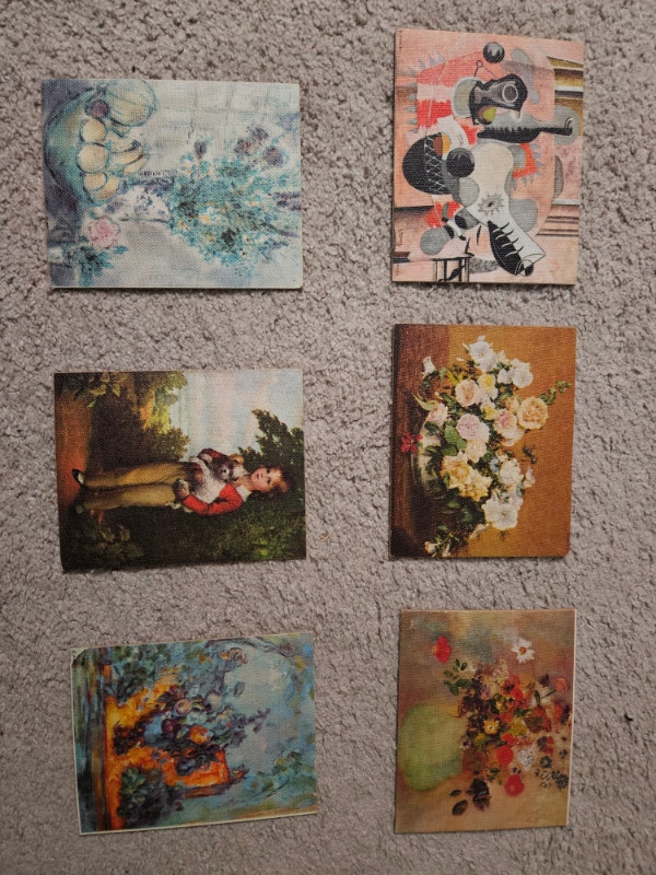 6 Famous Masters on Canvas Pieces by W.S.P. International