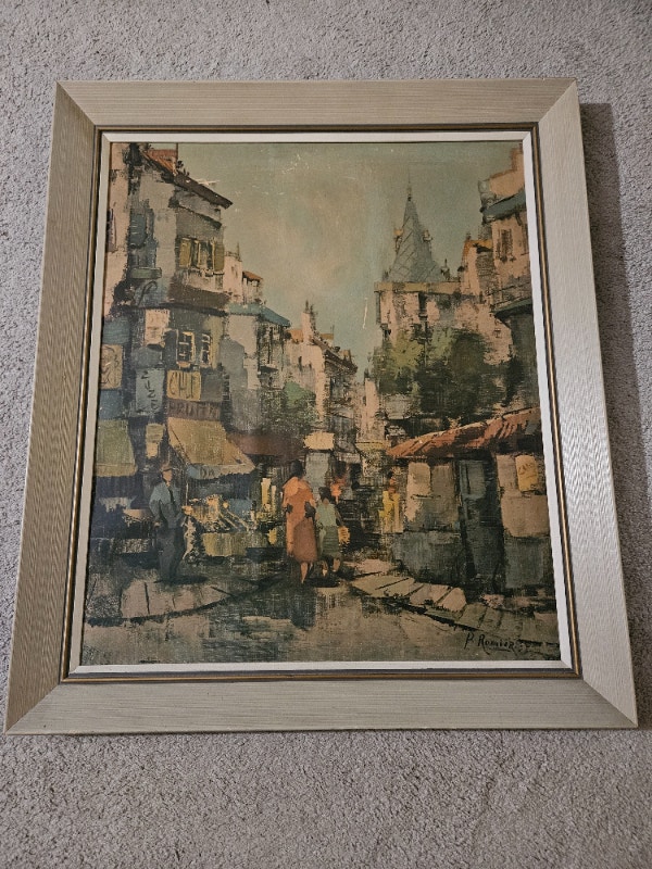 Vintage Paul Romier (Félix Leheureux) Oil Painting, Paris 24x28"