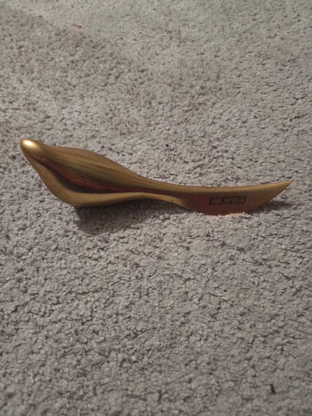 Vintage Bank Hapoalim Brass Dove of Peace Paperweight (2 Birds) - photo 2