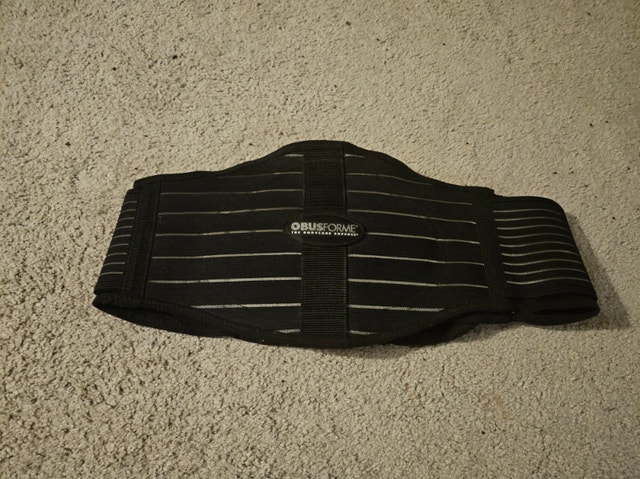 ObusForme Back Support Belt, Medium/Large (Like New)