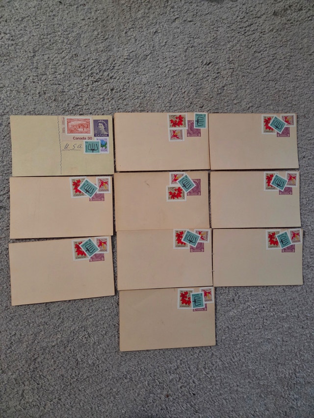 Vintage 1982 Canadian Stamp Collection Lot
