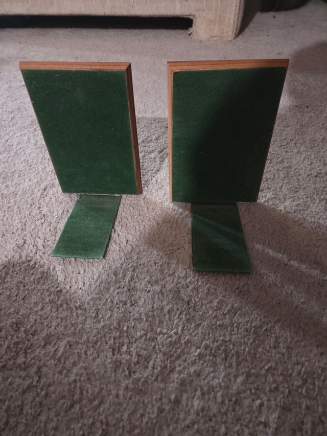 Vintage Stained-Glass Triptych Bookends - photo 2