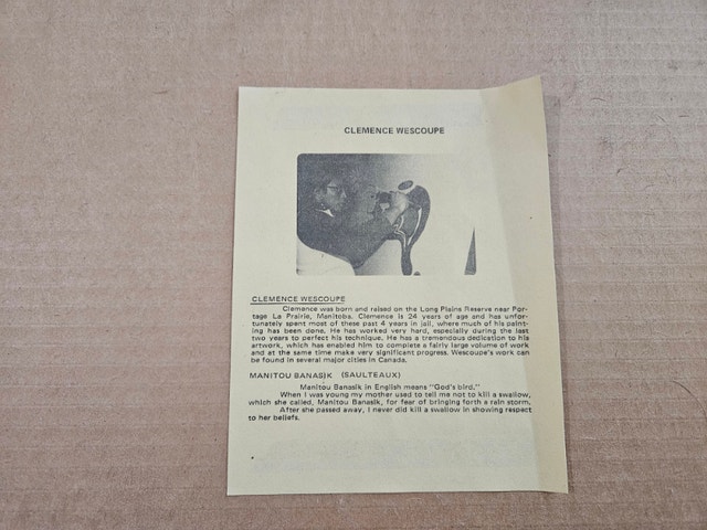 Clemence Wescoupe Indigenous Screenprint, Manitou Banasik 24x18" - photo 2
