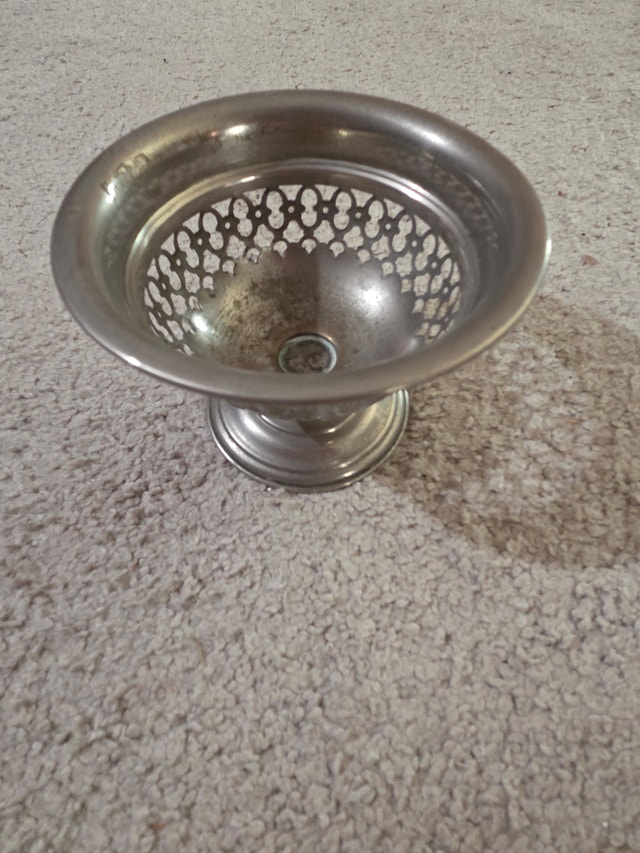 Vintage 1920s-40s Silver-Plated Rose Bowl