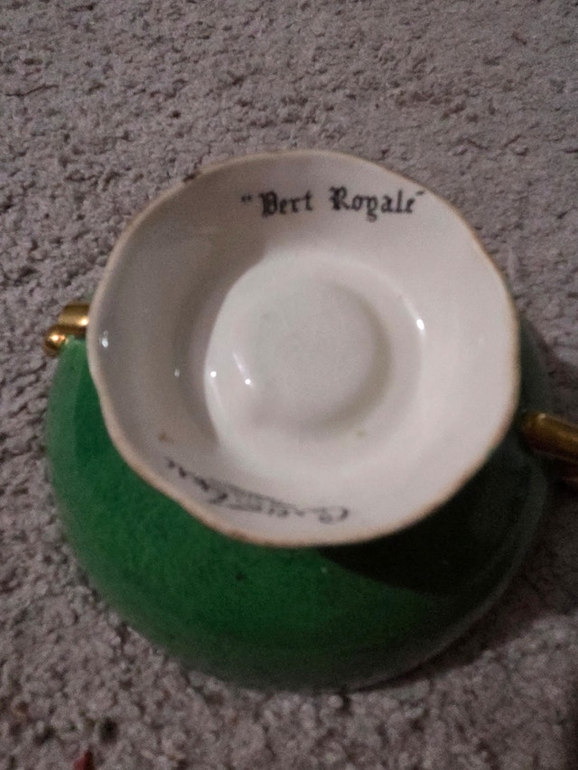 Vintage 1930s Carlton Ware Candy Dish 5" Vert Royale Green - photo 2