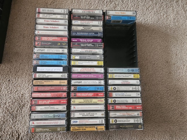 100 Original Cassette Tapes - Classical, Rock, Latin, Jewish