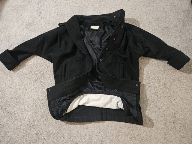 Vintage 100% Virgin Wool Long Coat, Made in Canada, Women's Sz M - photo 3