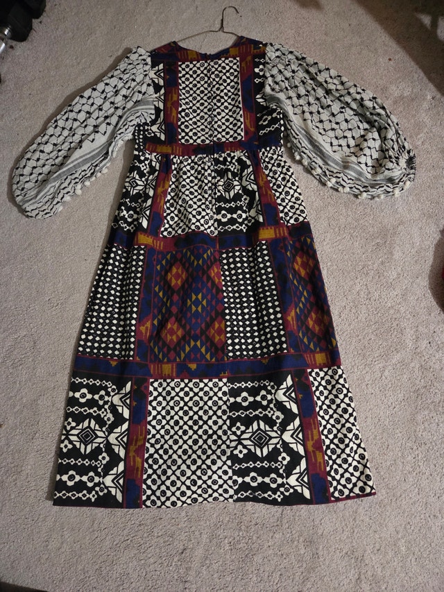 Vintage 1960 MASKIT Israel 100% Cotton Dress, Rare MCM Mod Shift - photo 2