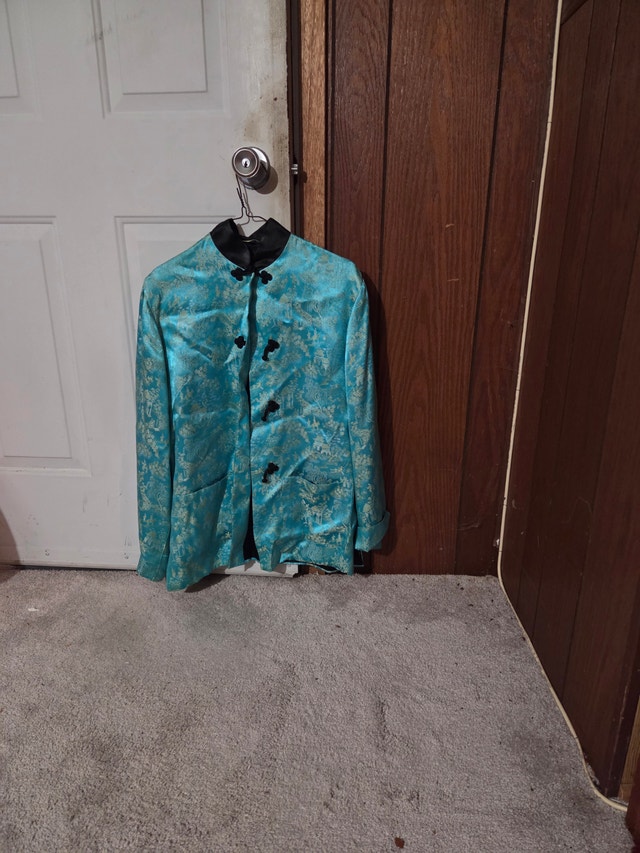Vintage 1960s Women's Geisha Top, MCM Asian Statement Blouse