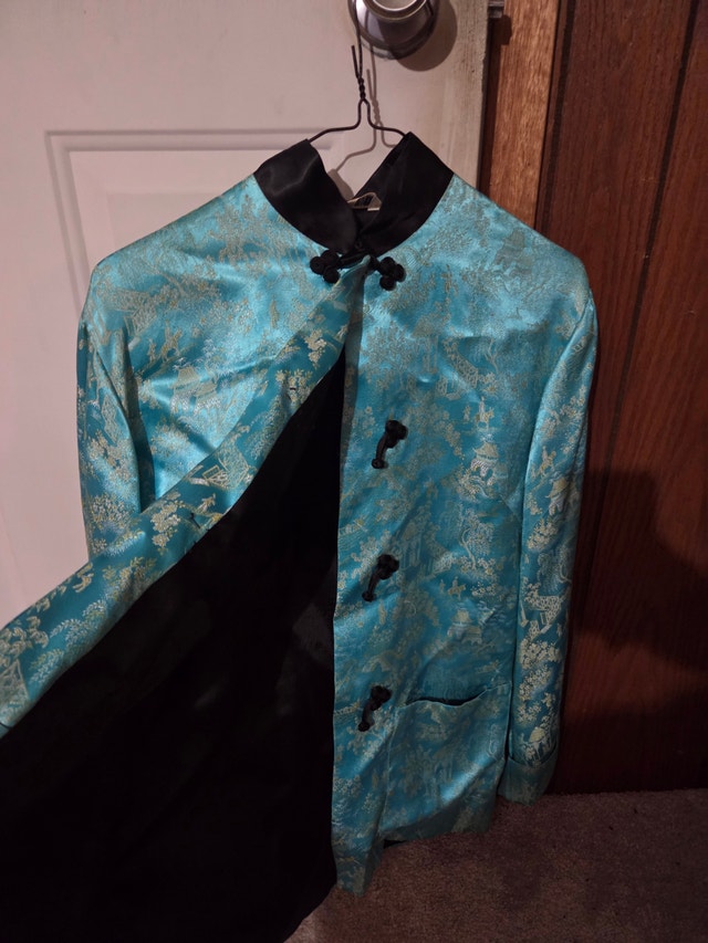 Vintage 1960s Women's Geisha Top, MCM Asian Statement Blouse - photo 3