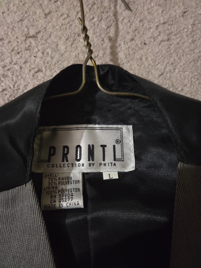 Vintage Ponti Men's Blazer Vest, Size L - photo 2