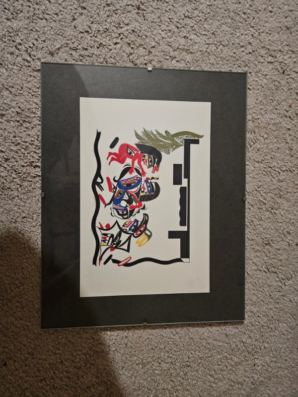 Tim Paul Signed Serigraph "Earthquake" 54/100 1983 12x9.5"