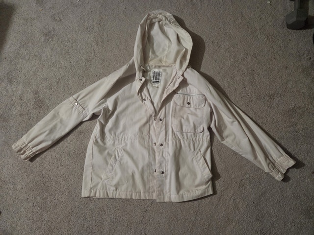 Vintage 90s Hooded Men's Bomber / Windbreaker Jacket, Size M