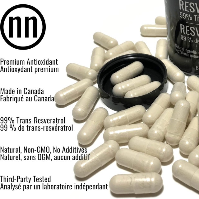 Nutritionn Resveratrol 500mg 62 Caps - New - photo 3