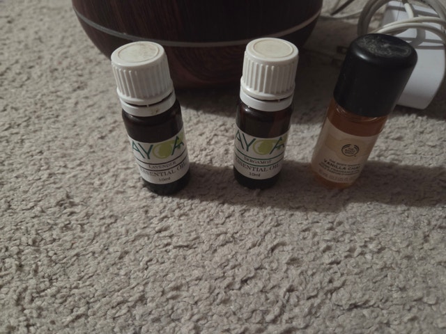 Tenswall 500ml Wood Grain Ultrasonic Diffuser + 3 Oils - photo 3