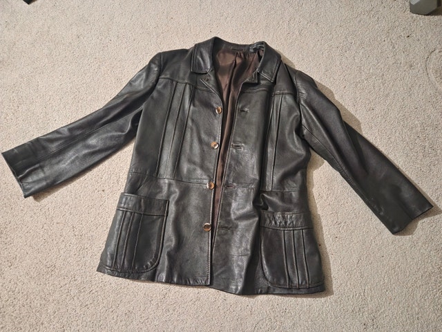 Vintage Echtes Leder Men's Leather Jacket, Size M