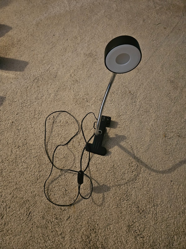 NOMA LED Gooseneck Desk Lamp, 15.45-in, Black