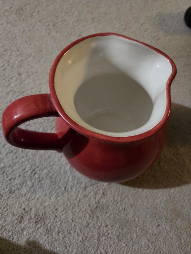 Vintage Elegant Ceramic Vase/Jug, 6" x 8" - photo 2
