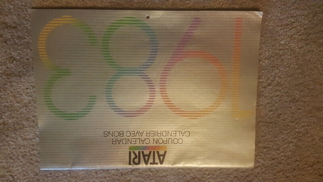 Vintage 1983 Atari Coupon Calendar -- VERY RARE!