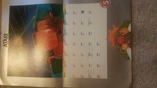 Vintage 1983 Atari Coupon Calendar -- VERY RARE! - photo 2