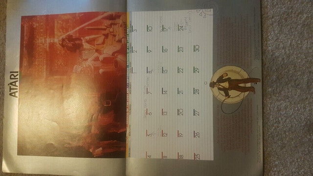 Vintage 1983 Atari Coupon Calendar -- VERY RARE! - photo 3