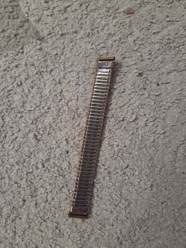 Vintage 15-Micron Gold-Plated Expansion Watch Band 6", PAT 3357 - photo 2