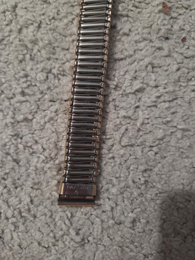 Vintage 15-Micron Gold-Plated Expansion Watch Band 6", PAT 3357 - photo 4