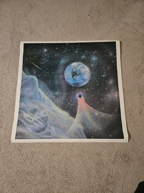 Earth From Space Print Poster 28"x28"