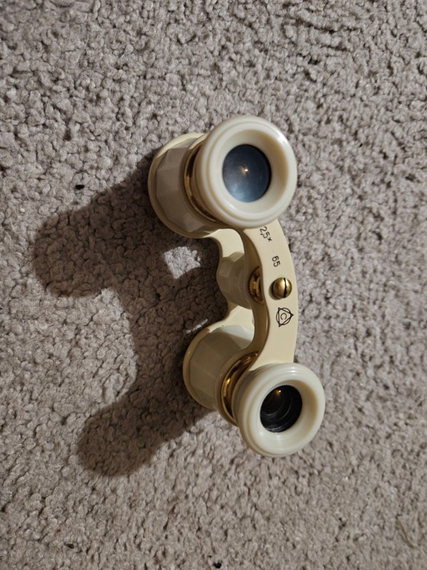 Vintage 1960s Soviet Opera Binoculars 2.5x 24-65mm +Leather Case
