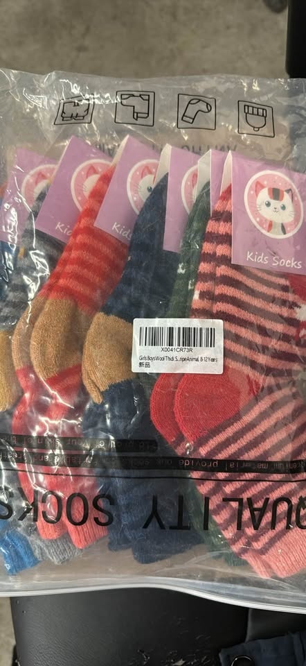 6 Pair Kids Animal Socks Soft Thick Cozy - photo 5
