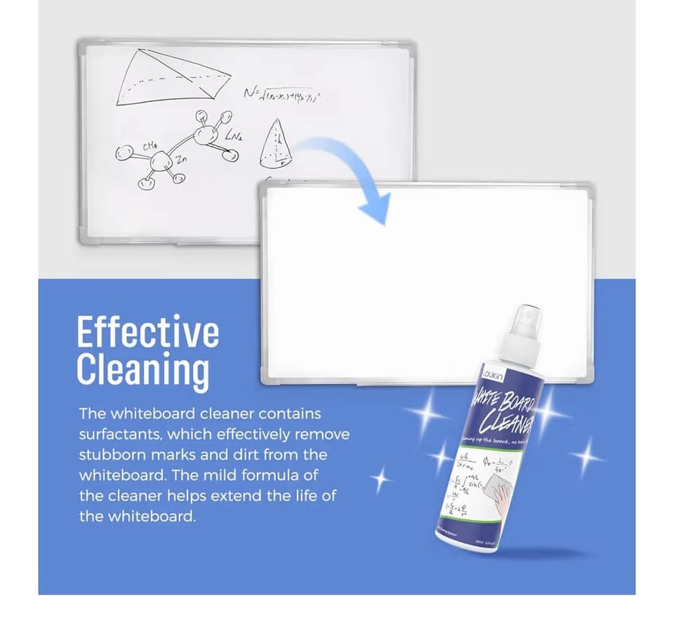 LOUKIN Whiteboard Cleaner Kit 6-Pack w/ Cloths New - photo 3