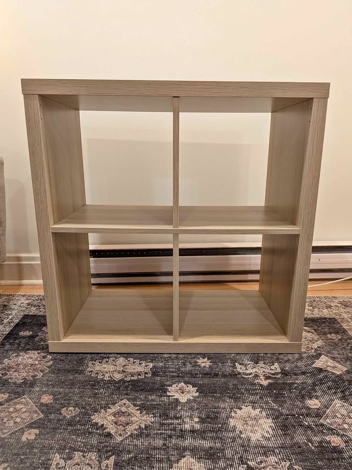 Like new IKEA KALLAX shelving unit + base