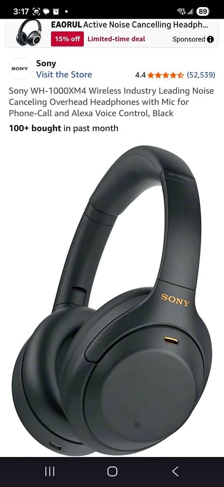 BRAND NEW Sony WH-1000XM4 Wireless Noise Canceling Headphones
