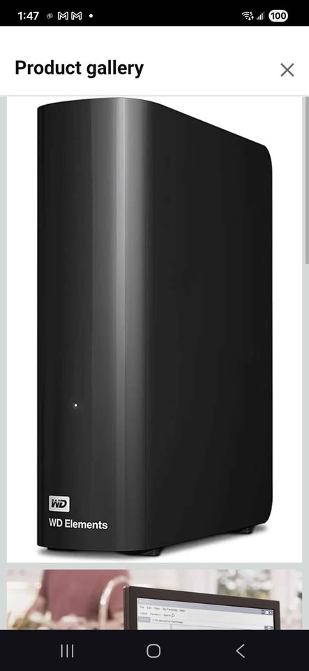 WD 20TB Elements Desktop External Hard Drive - USB 3.0, Black - photo 2
