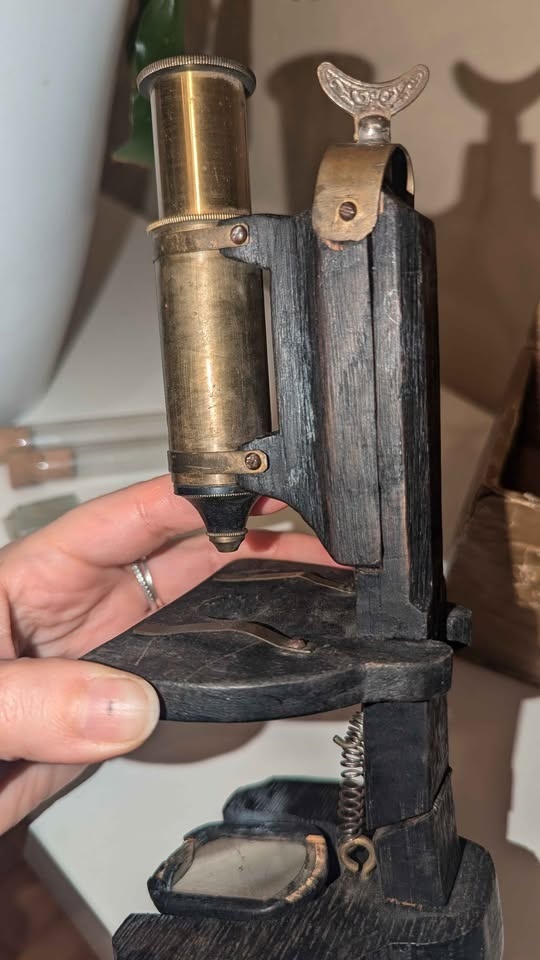 Antique Victorian Microscopes🔬 2-Piece Scientific Instrument Lot - photo 4