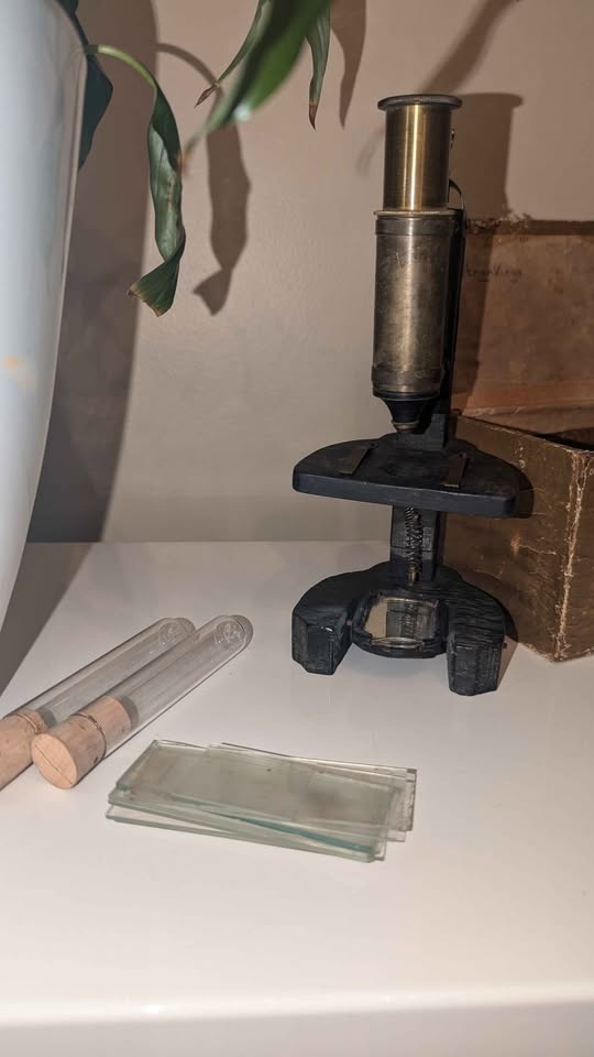 Antique Victorian Microscopes🔬 2-Piece Scientific Instrument Lot - photo 5