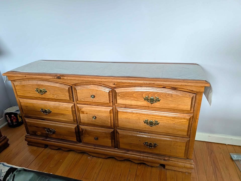 Wood Dresser and Nightstand Set