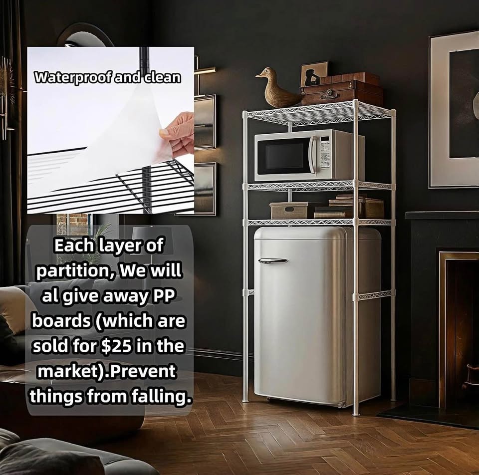 New Dorm Mini Fridge Stand with Storage (White) - photo 2